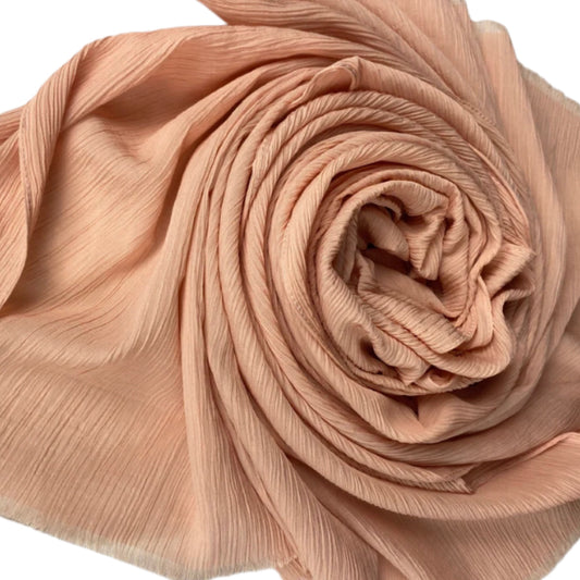 Crinkle chiffon scarf