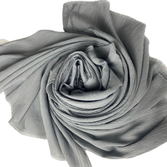 Crinkle chiffon scarf 